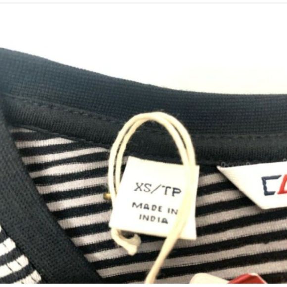 Cutter & Buck Women's Jersey T-Shirt XL Crew Knit Strip Top Black Stretch Sleeve - Picture 4 of 4